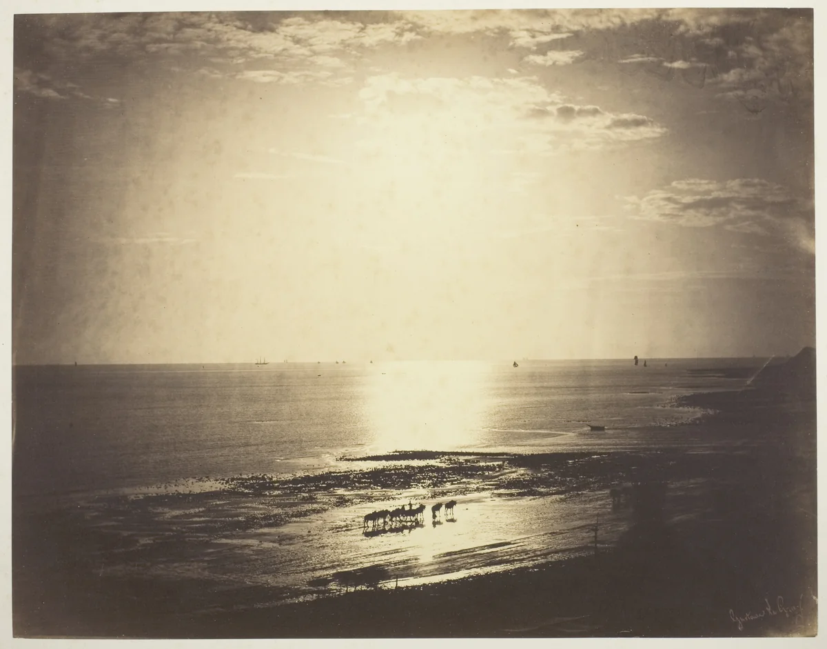 The Haloed Sun by Gustave Le Gray, photograph, 1856