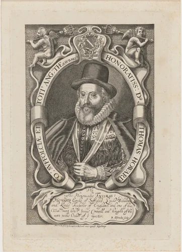 Thomas Howard, First Earl of Suffolk by Renold Elstrack, print, 1571-1625