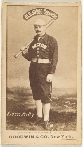 "$10,000" Kelly, Boston, from the Old Judge series (N172) for Old Judge Cigarettes by Goodwin & Company, photograph, 1887