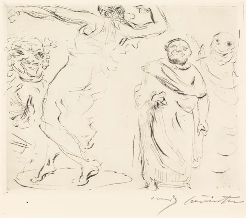 Das Gastmahl des Trimalchio: pl. XI (The Banquet of Trimalchio: pl. XI) by Lovis Corinth, print, 1919