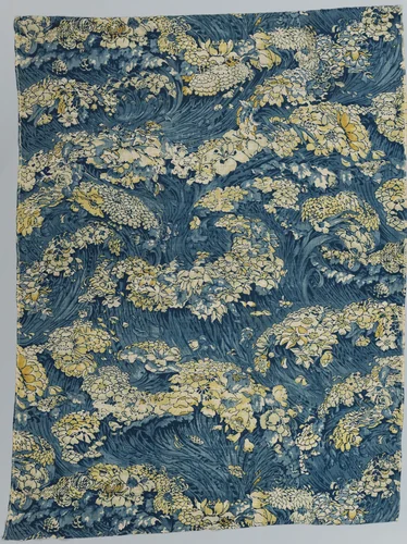Cloth with Floral Sea Design by Arthur Silver, textile, 1894