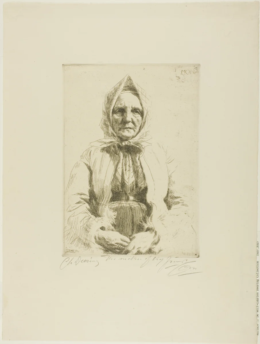 Mona by Anders Zorn, print, 1911