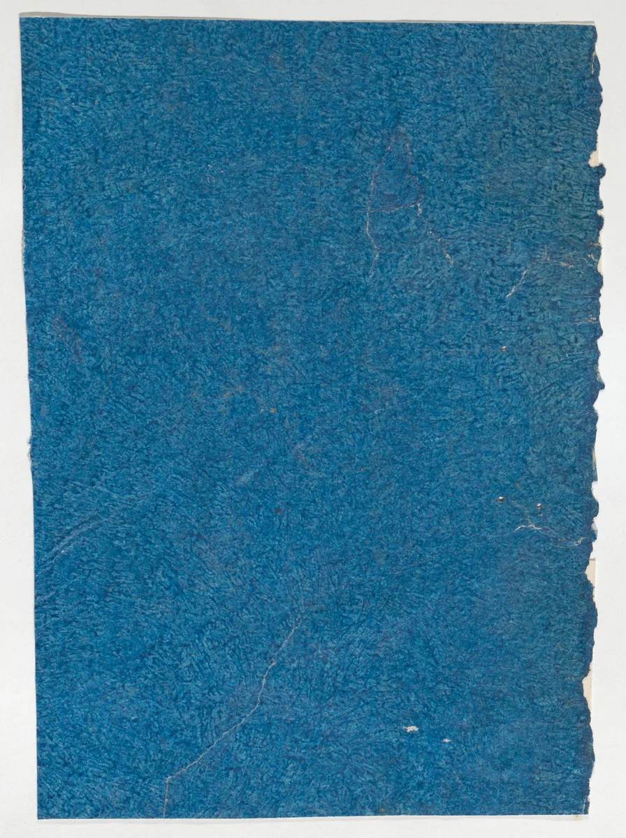 Blue paste paper by anonymous, print, 1700-1800