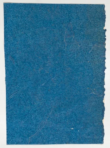 Blue paste paper by anonymous, print, 1700-1800