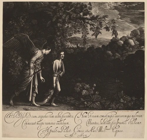 Tobias and the Angel (The Large Tobias) by Hendrik Goudt
Adam Elsheimer, print, 1613