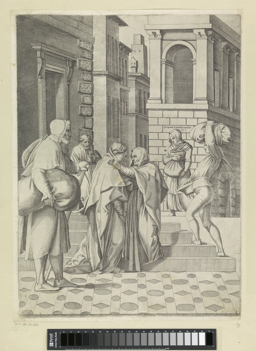Visitatie by Unknown, print, 1572