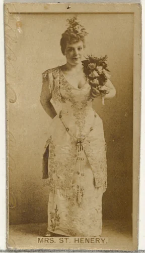 Mrs. St. Henery, from the Actors and Actresses series (N145-8) issued by Duke Sons & Co. to promote Duke Cigarettes by W. Duke, Sons & Co., photograph, 1890-1895
