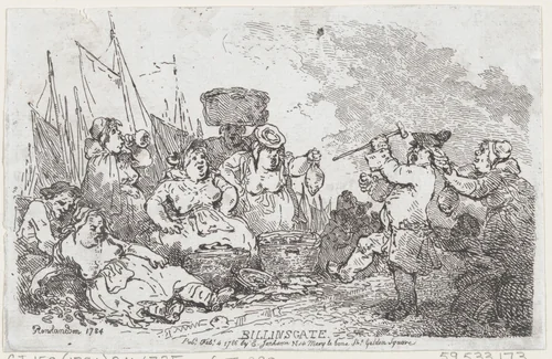 Billingsgate by Thomas Rowlandson, print, 1786