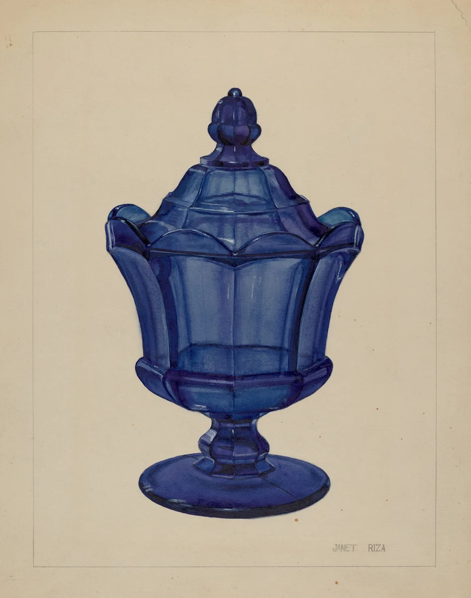 Sugar Bowl by Janet Riza, index of american design, 1937