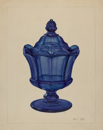 Sugar Bowl by Janet Riza, index of american design, 1937