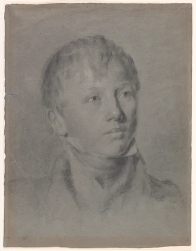 Portrait of a Young Man (recto); Sketch of a Venus (verso) by Richard Parkes Bonington, drawing, 1820-1823