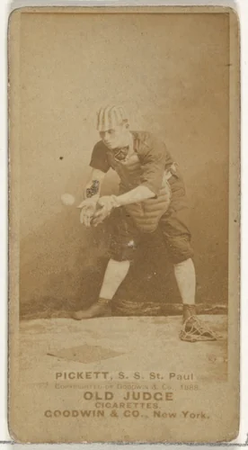 John Thomas Pickett, Shortstop, St. Paul Apostles, from the Old Judge series (N172) for Old Judge Cigarettes by Goodwin & Company, photograph, 1888
