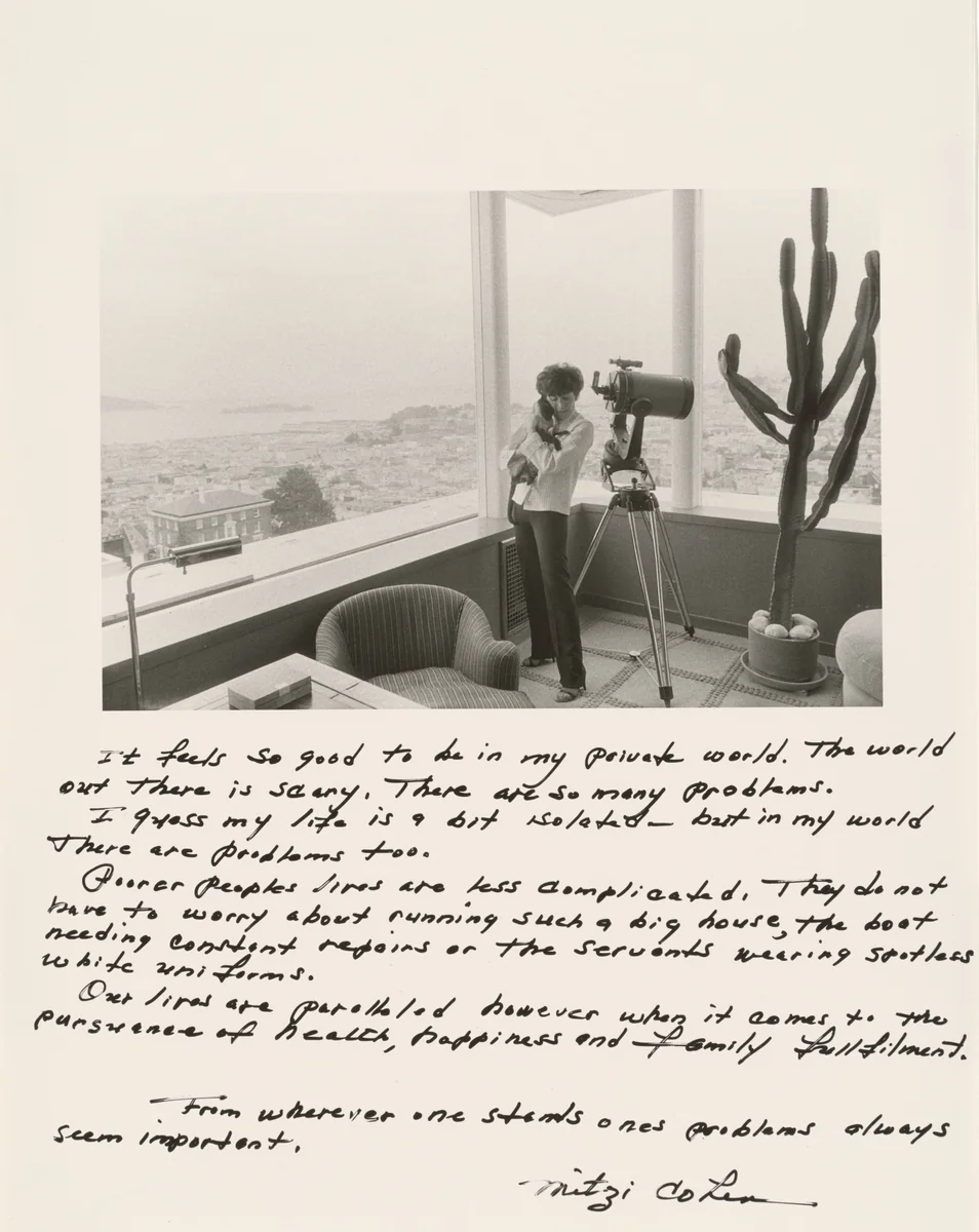 Mitzi Cohen by Jim Goldberg, photograph, 1981