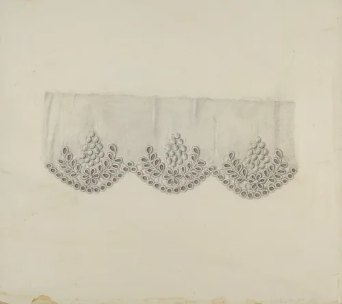 Embroidered Edging by Marie Famularo, index of american design, 1938
