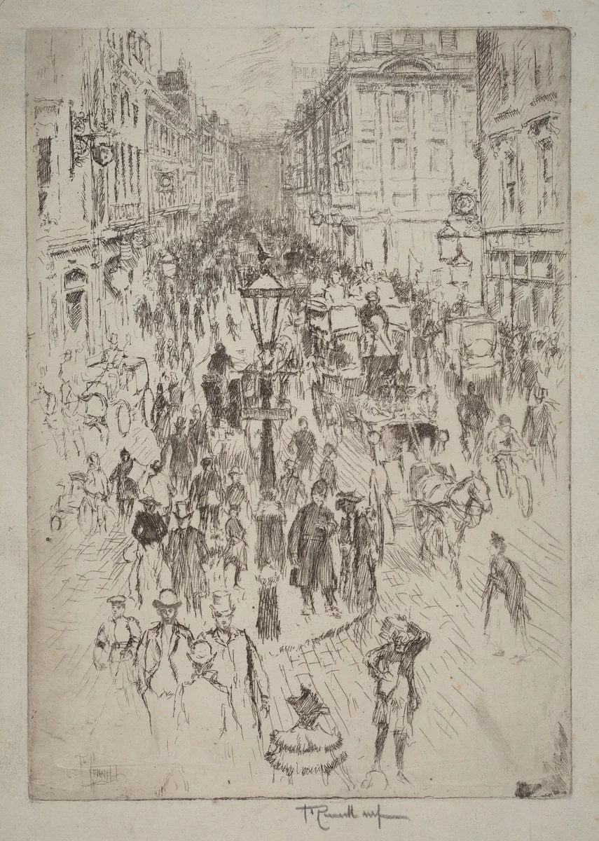 New Oxford Street, London by Joseph Pennell, print, 1893