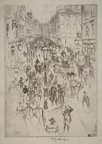 New Oxford Street, London by Joseph Pennell, print, 1893