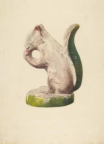 Squirrel by Beatrice DeKalb, index of american design, 1940