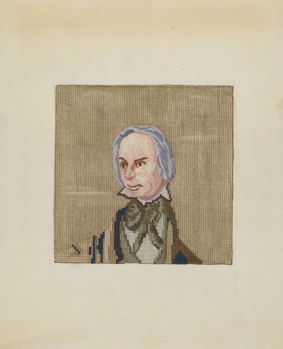 Needlepoint Picture by Jules Lefevere, index of american design, 1937