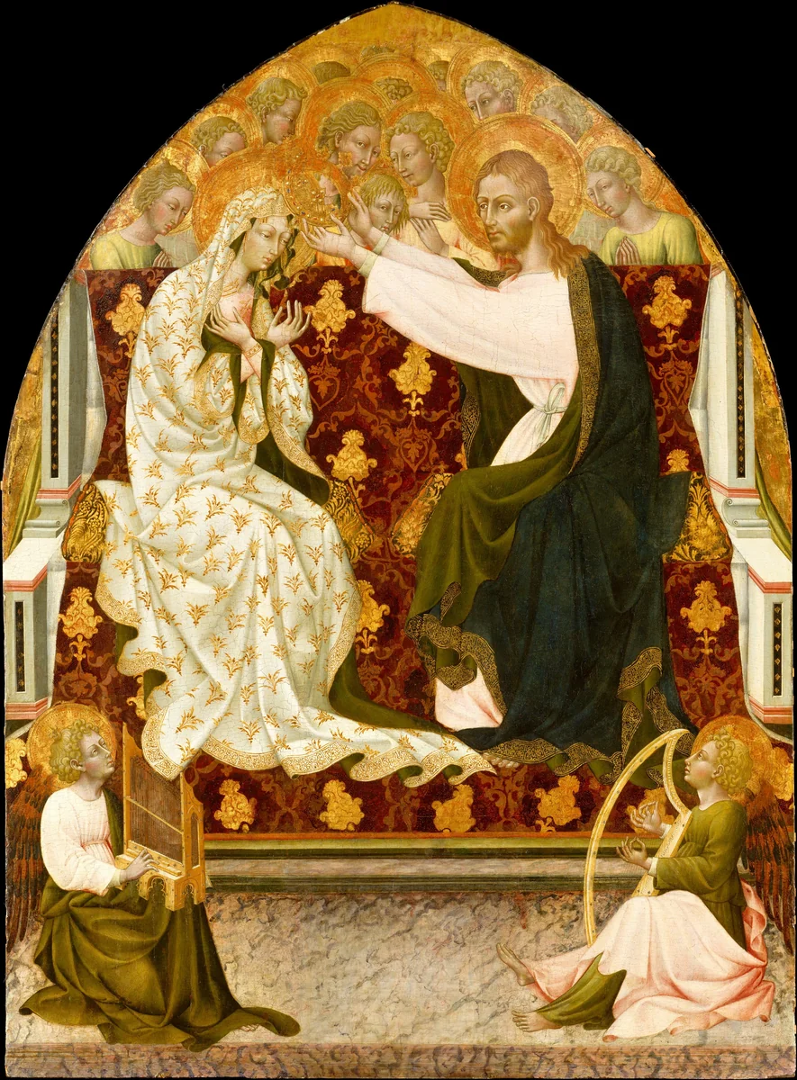 Coronation of the Virgin by Giovanni di Paolo, painting, 1452-1458