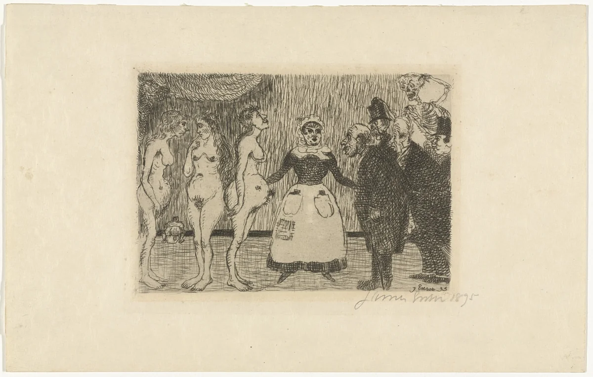 The Old Rascals by James Ensor, print, 1895