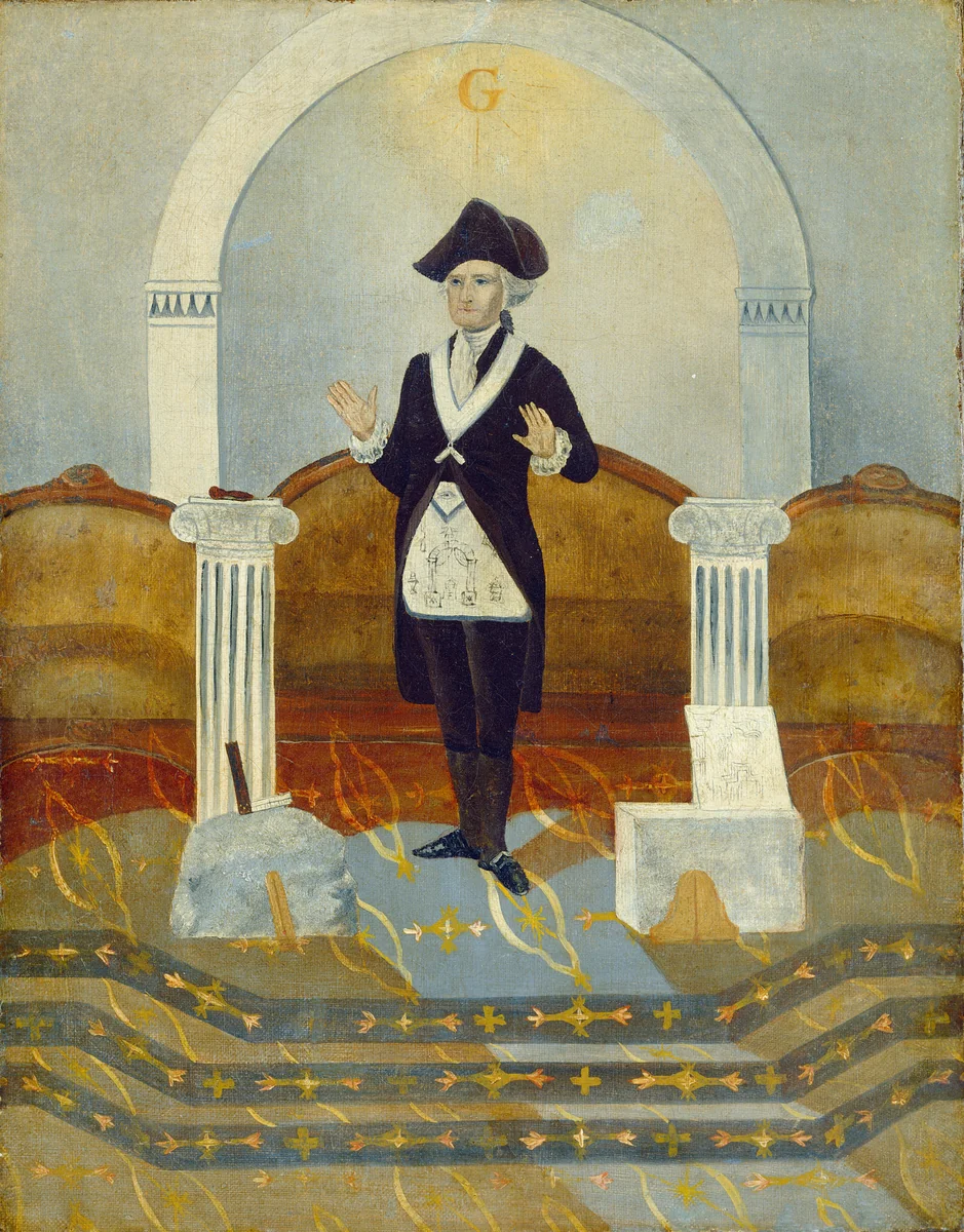 Washington, the Mason by American 19th Century, painting, 1868