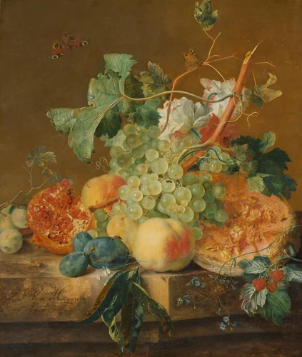 Still Life with Fruit by Jan van Huysum, painting, 1700-1749