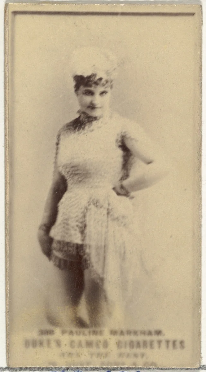 Card Number 388, Pauline Markham, from the Actors and Actresses series (N145-5) issued by Duke Sons & Co. to promote Cameo Cigarettes by W. Duke, Sons & Co., photograph, 1880-1889