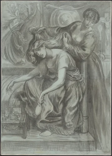 Desdemona's Death-Song by Dante Gabriel Rossetti, drawing, 1878-1880