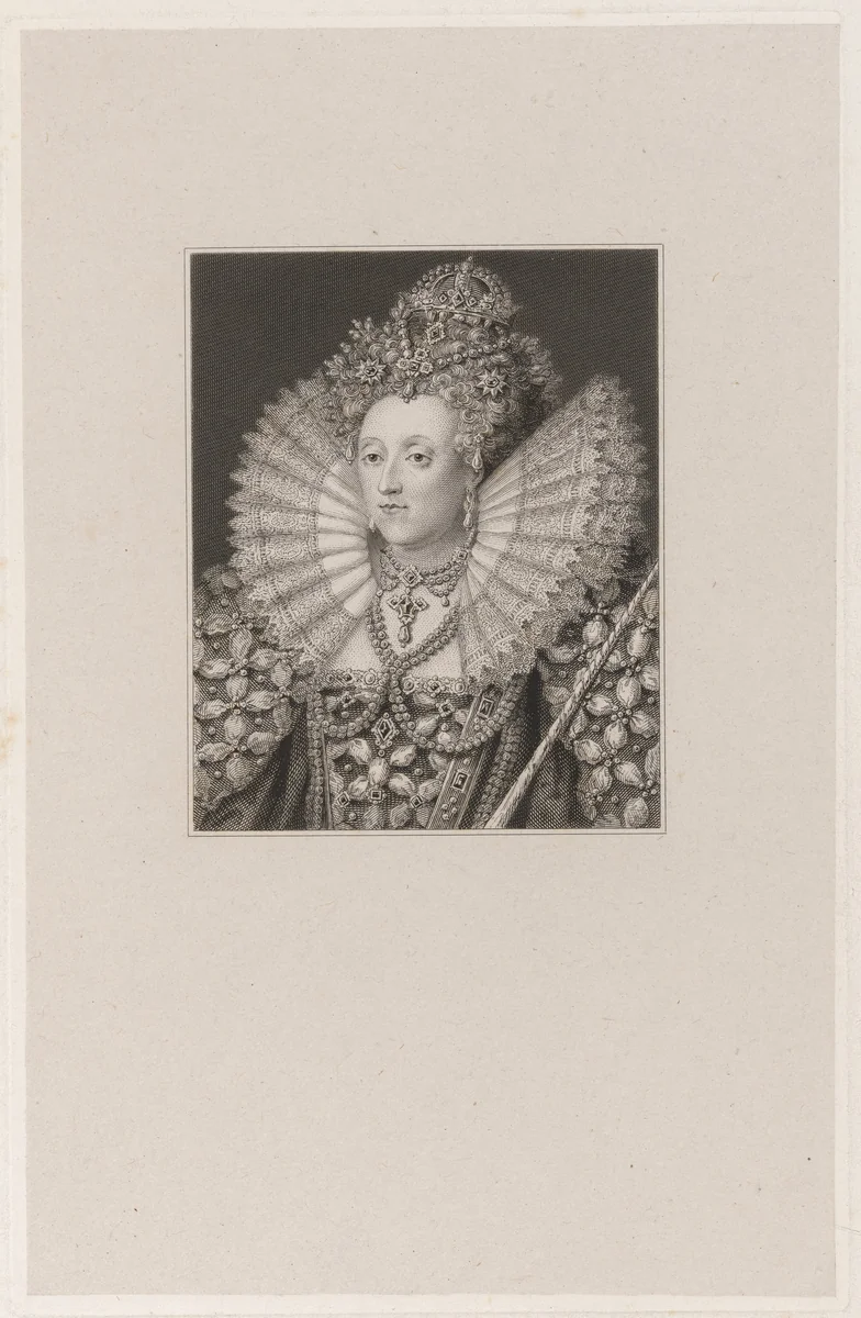 Queen Elizabeth by Robert Graves, print, 1798-1873
