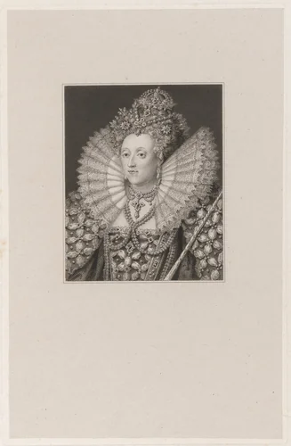 Queen Elizabeth by Robert Graves, print, 1798-1873