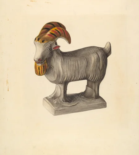 Goat by Mina Lowry, index of american design, 1938