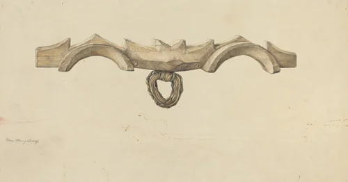 Oxen Yoke by Hans Mangelsdorf, index of american design, 1938