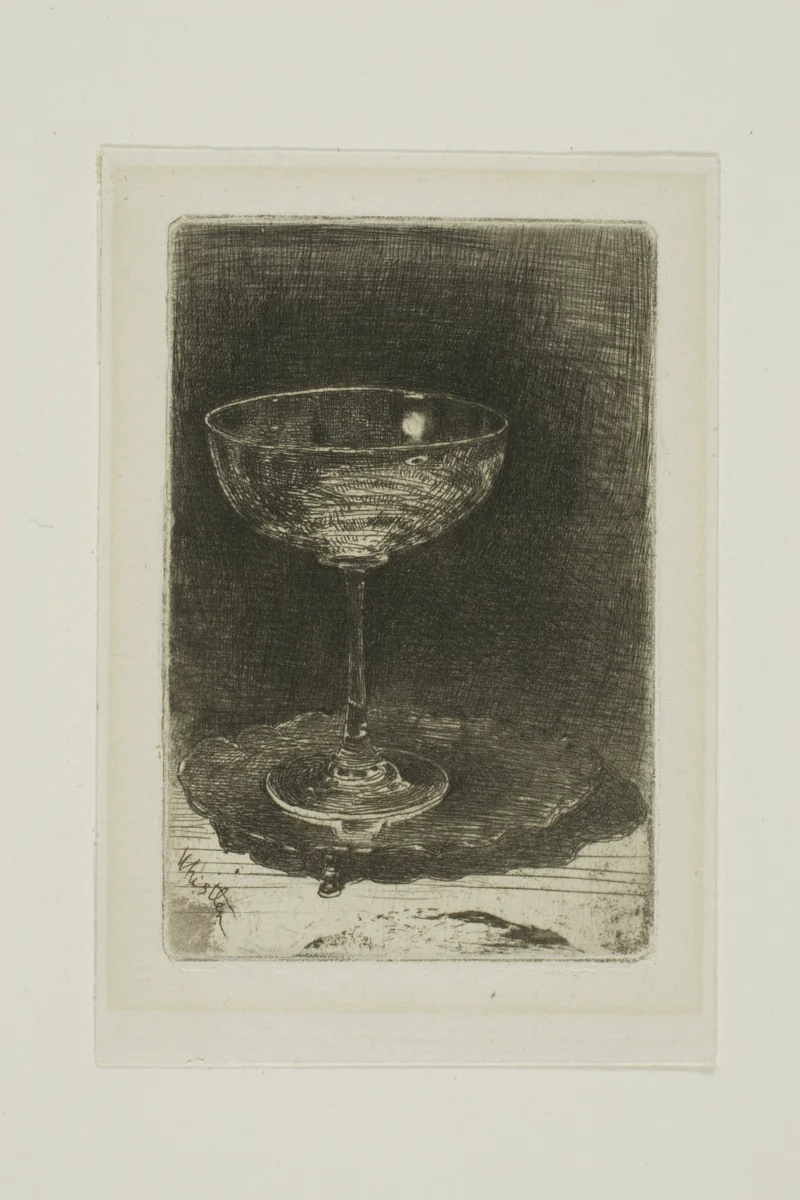 The Wine Glass by James McNeill Whistler, print, 1858