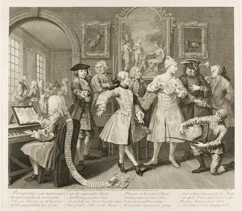 Plate Two, from A Rake's Progress by William Hogarth, print, 1735