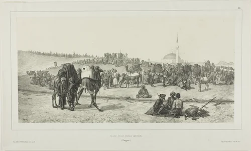 Ali-Pacha Meiden, Smyrna by Denis Auguste Marie Raffet, print, 1837