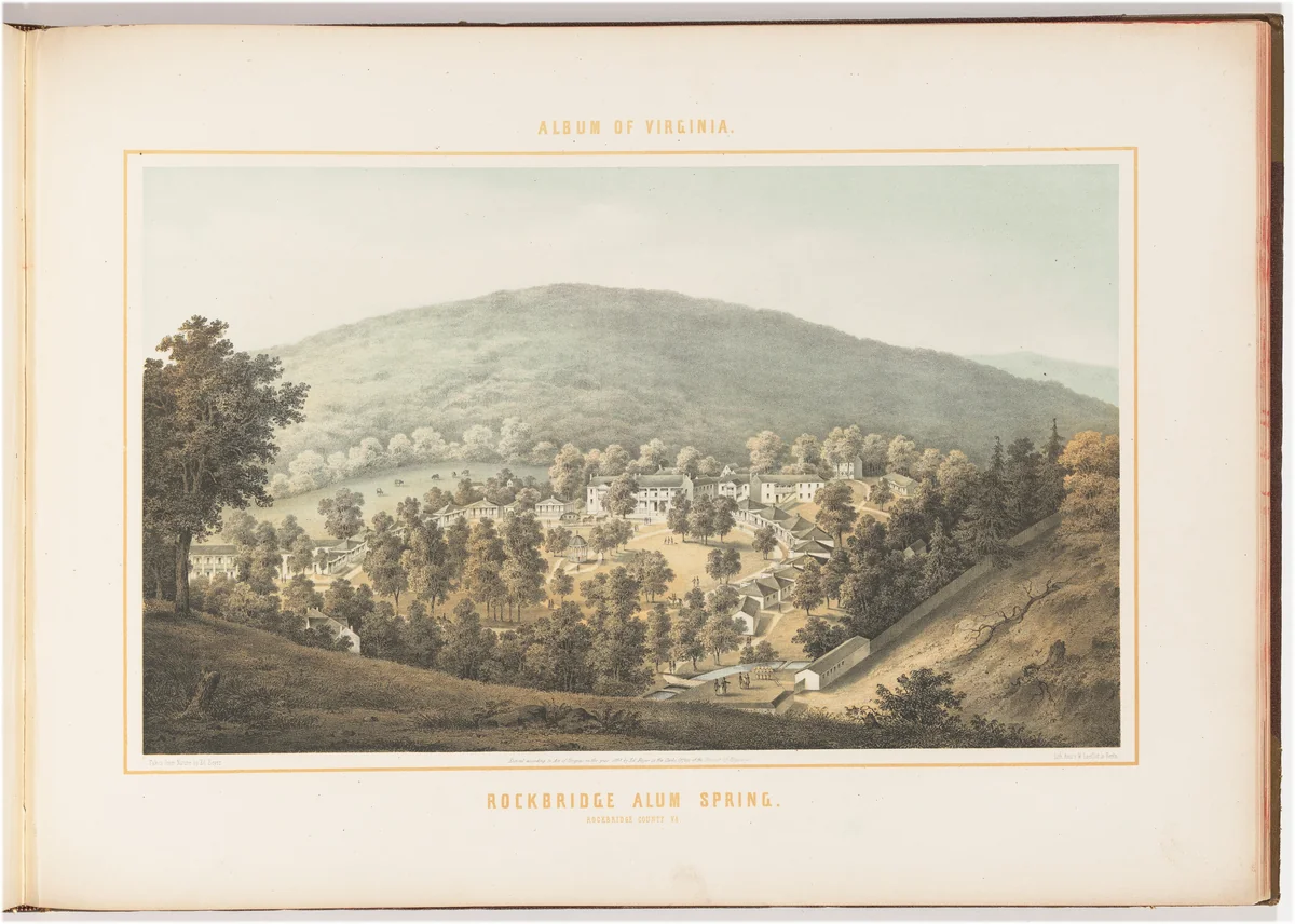 Rockbridge Alum Spring by Edward Beyer; Wilhelm Loeillot, print, 1857