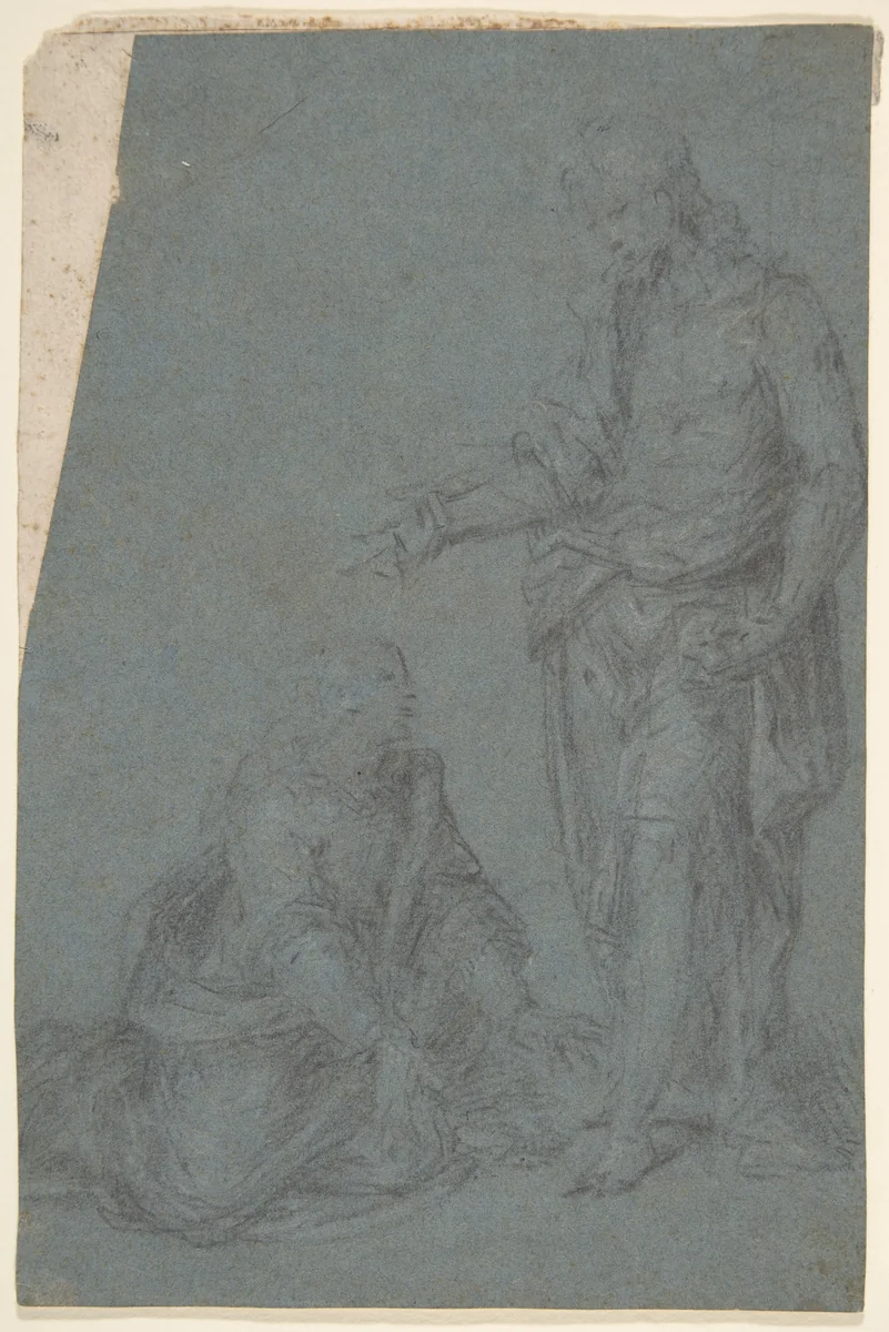 Noli me tangere by anonymous, drawing, 1580-1610