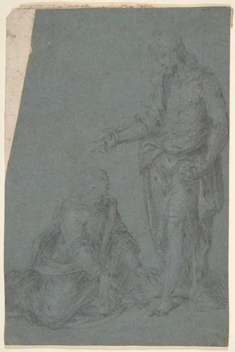 Noli me tangere by anonymous, drawing, 1580-1610