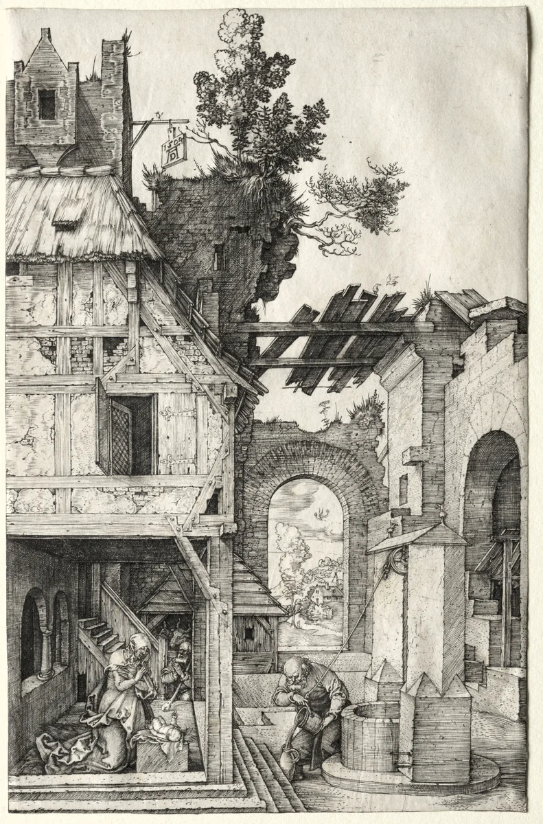 The Nativity by Albrecht Dürer, print, 1504