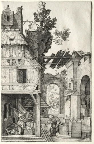 The Nativity by Albrecht Dürer, print, 1504