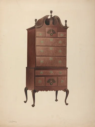 Highboy by Frank Wenger, index of american design, 1939