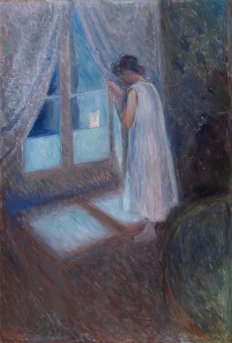 The Girl by the Window by Edvard Munch, painting, 1893