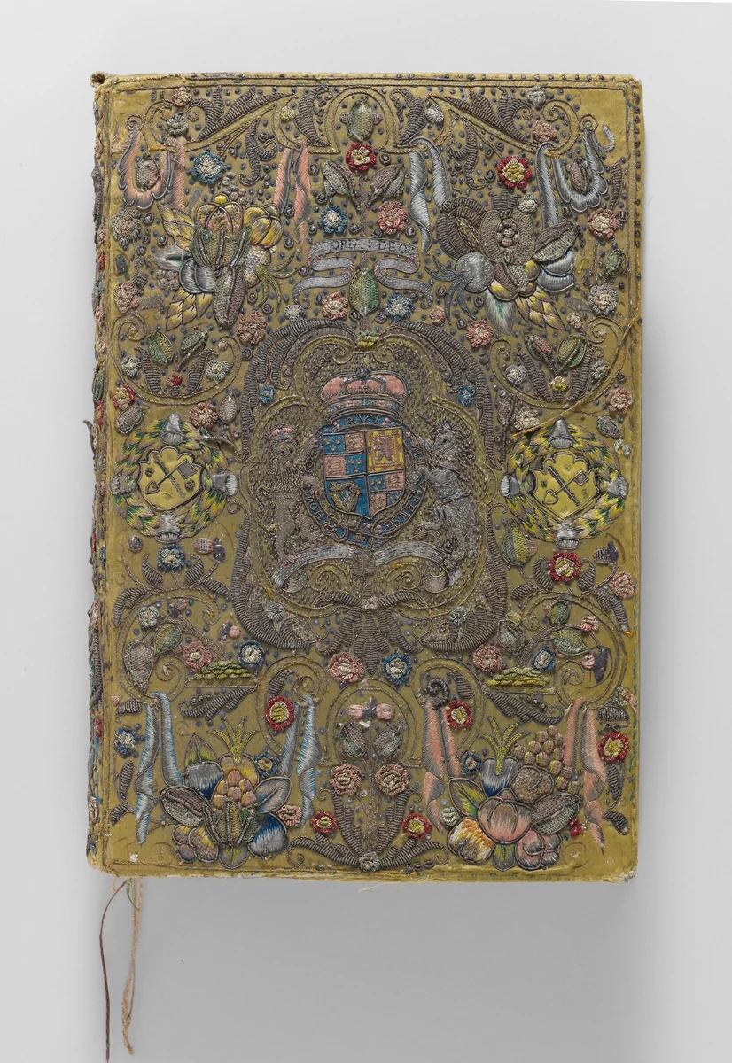 The Bible, The Book of Common Prayer, The Book of Psalms with Royal Stuart arms by Robert Barker, textile, 1619-1629