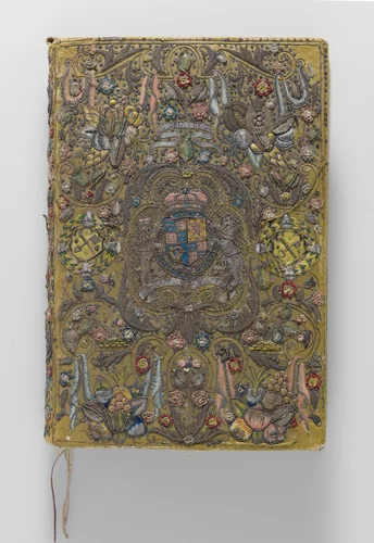 The Bible, The Book of Common Prayer, The Book of Psalms with Royal Stuart arms by Robert Barker, textile, 1619-1629
