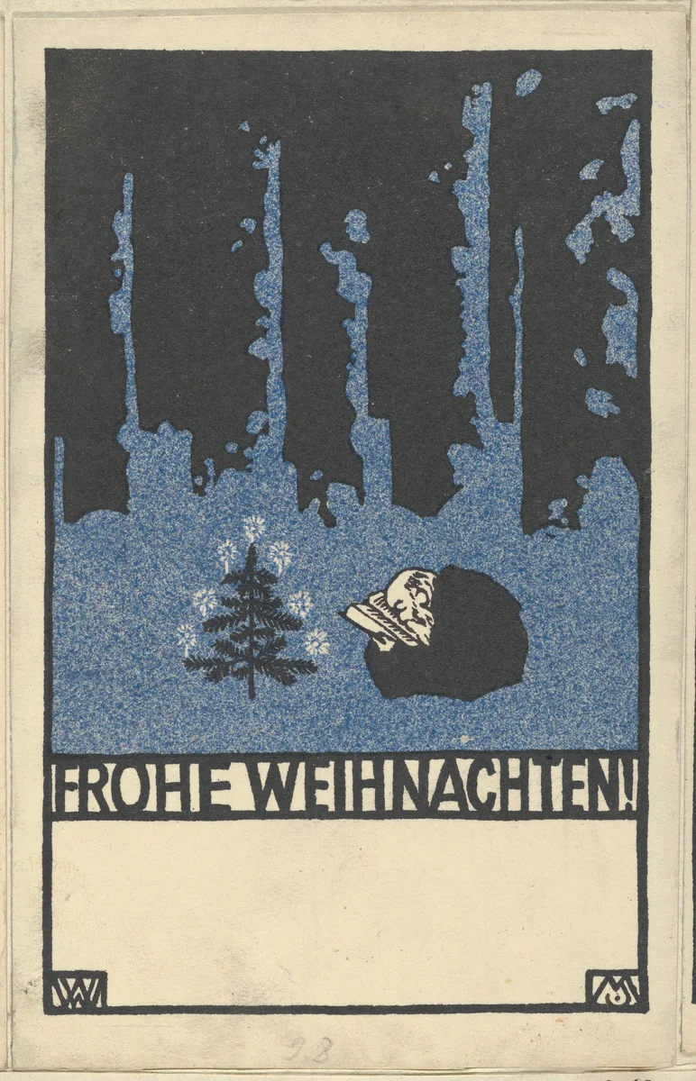 Merry Christmas! (Frohe Weihnachten!) by Moriz Jung, print, 1907