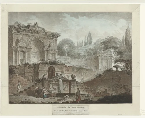 Villa Sacchetti by Jean François Janinet, print, 1778
