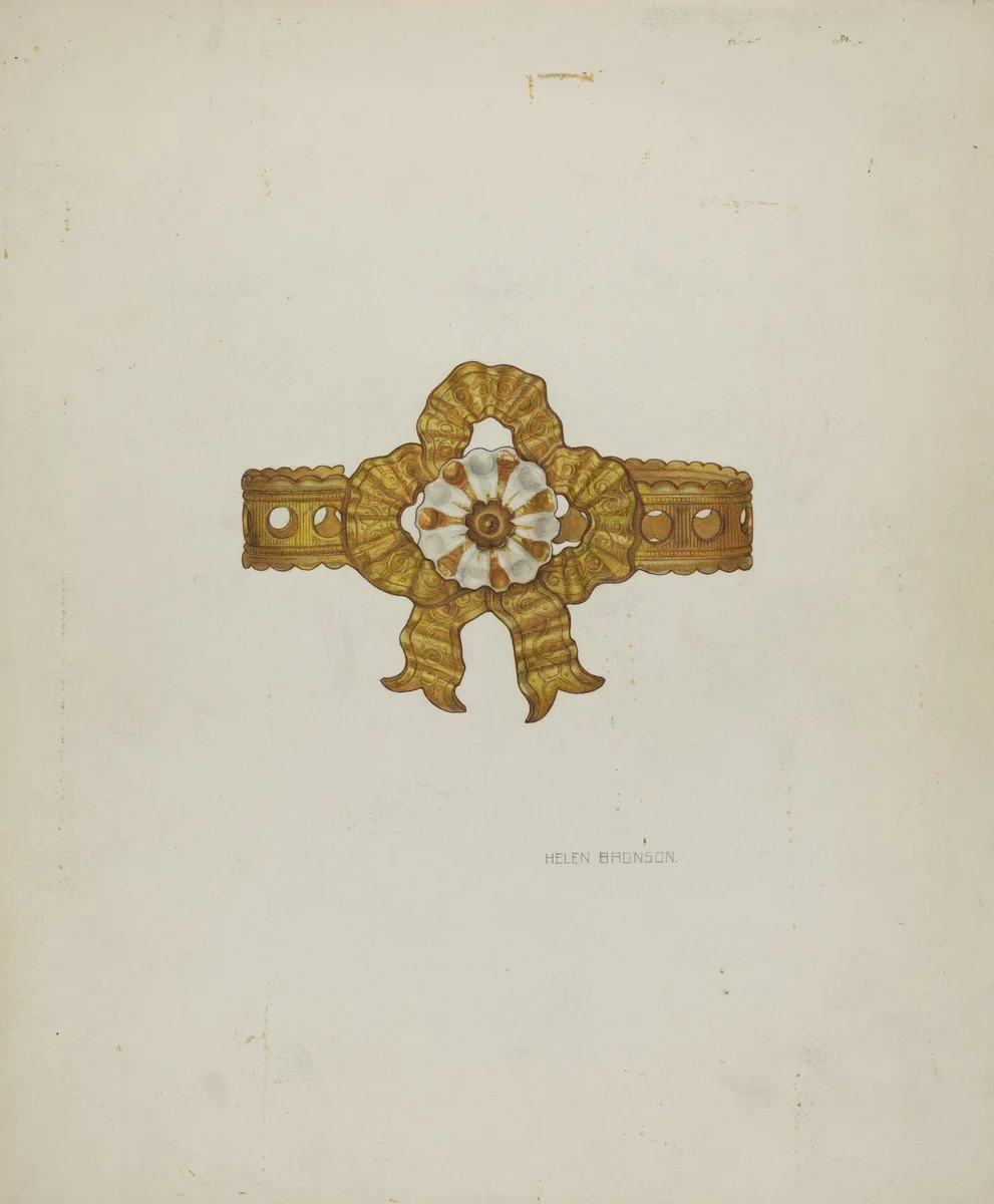 Tie-back by Helen Bronson, index of american design, 1939