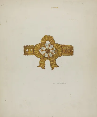 Tie-back by Helen Bronson, index of american design, 1939