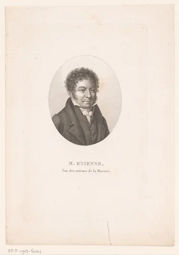Portret van Charles-Guillaume Étienne by Ambroise Tardieu, print, 1820-1821