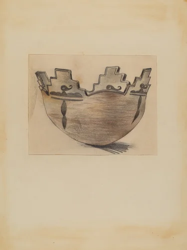 Ceremonial Bowl by Michael Trekur, index of american design, 1935